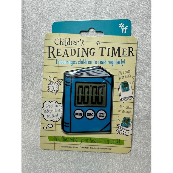 Childrens Reading Timer Digital Helps Encourage Kids to Read Regularly New - Picture 1 of 2